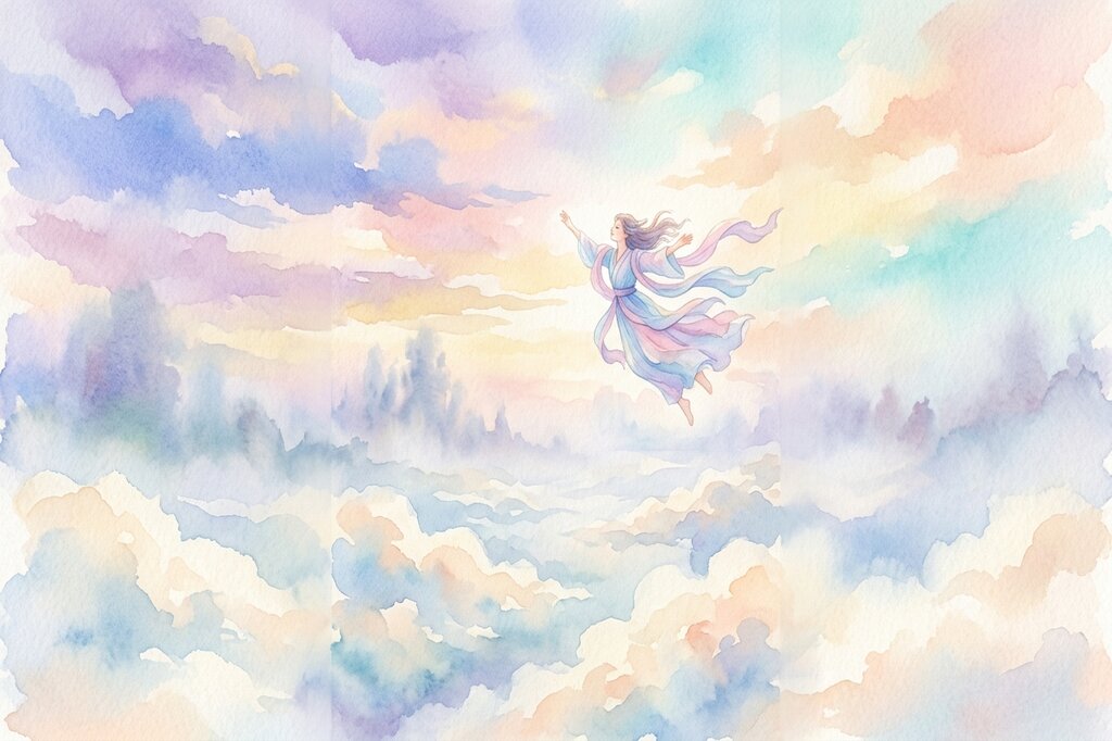 空を飛ぶ夢のイメージ